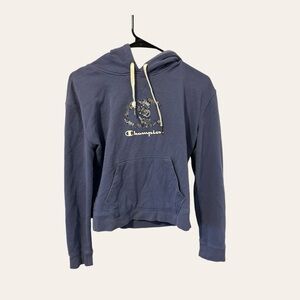 Light purple champion hoodie, size small